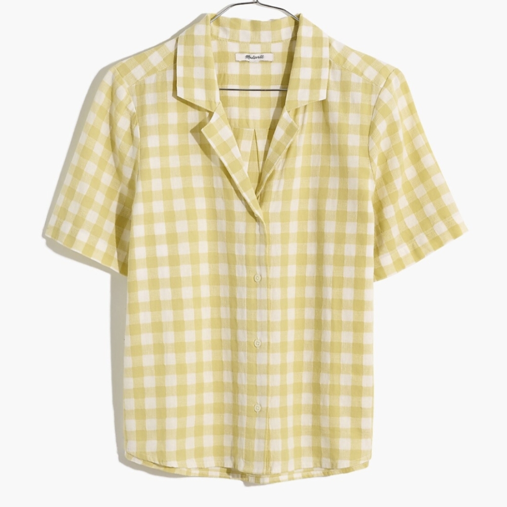 Madewell Cotton-Linen Boxy Camp Shirt